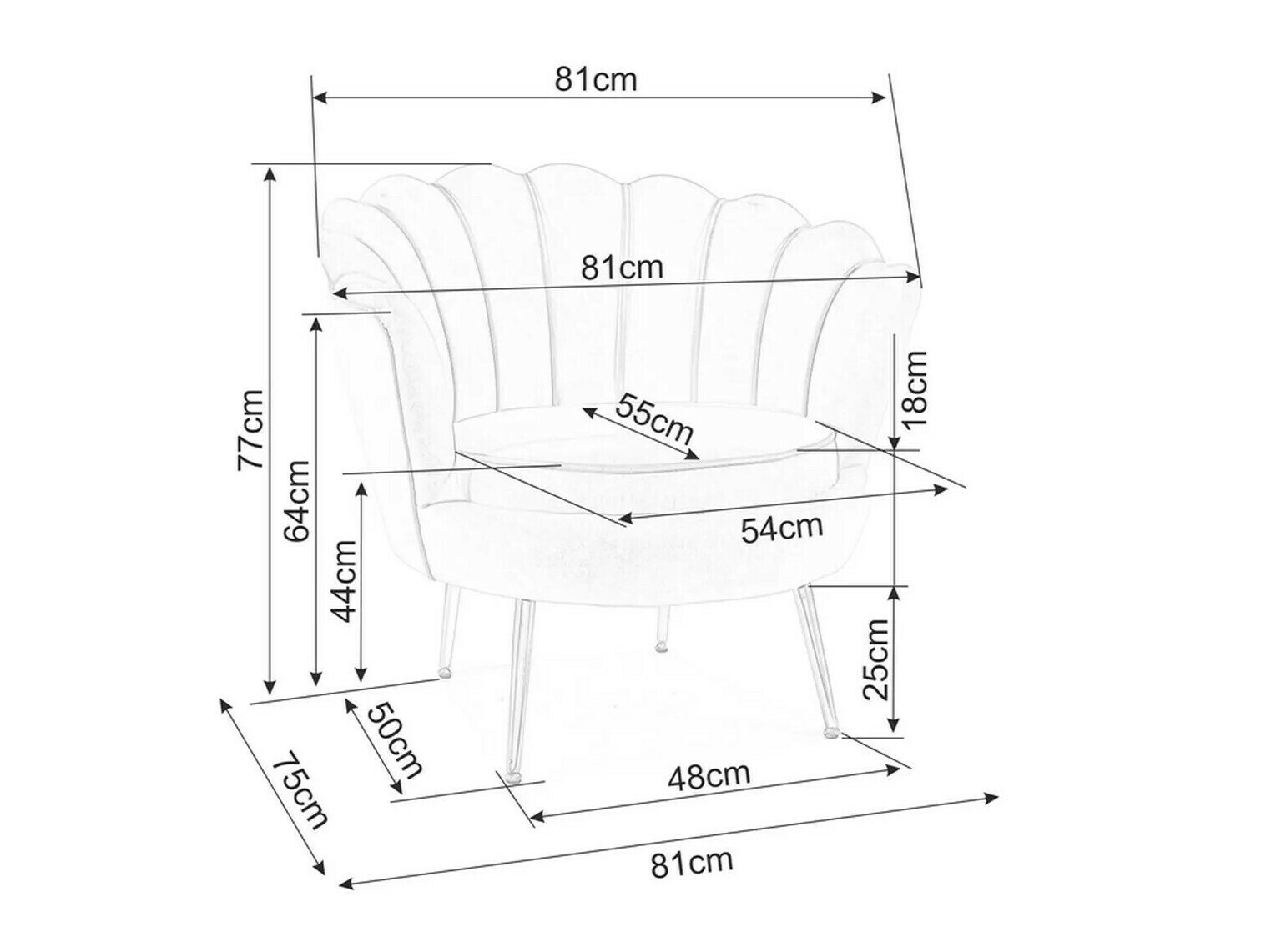 Fotelja Detroit 483 (Bež)