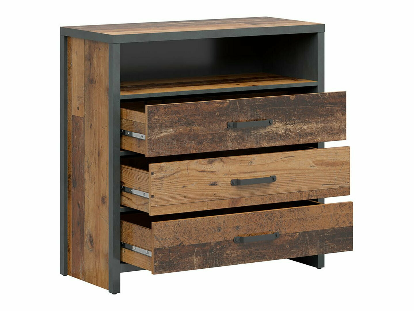 Komoda Belsera 102 (Smeđa + Siva Matera)