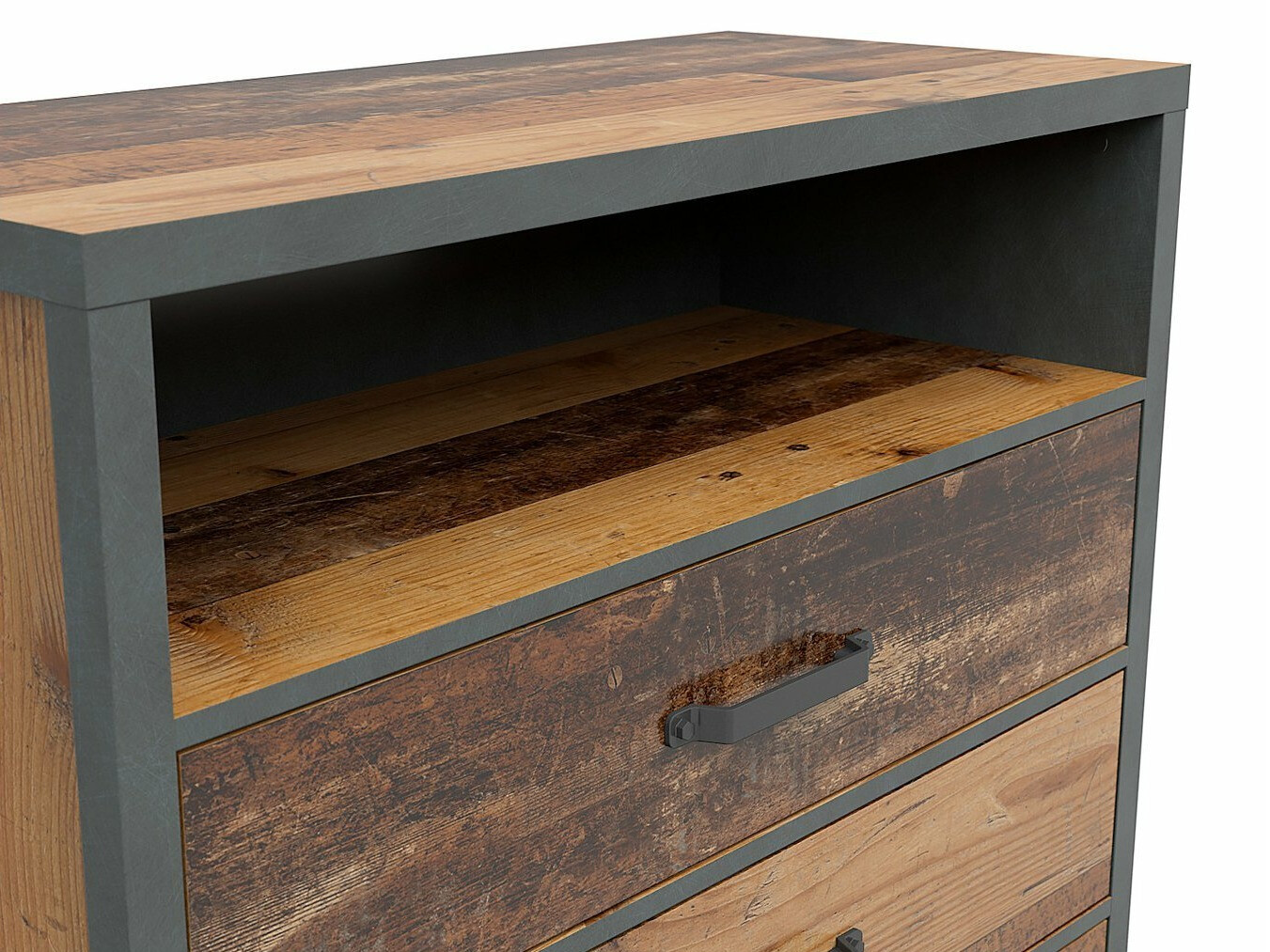 Komoda Belsera 102 (Smeđa + Siva Matera)