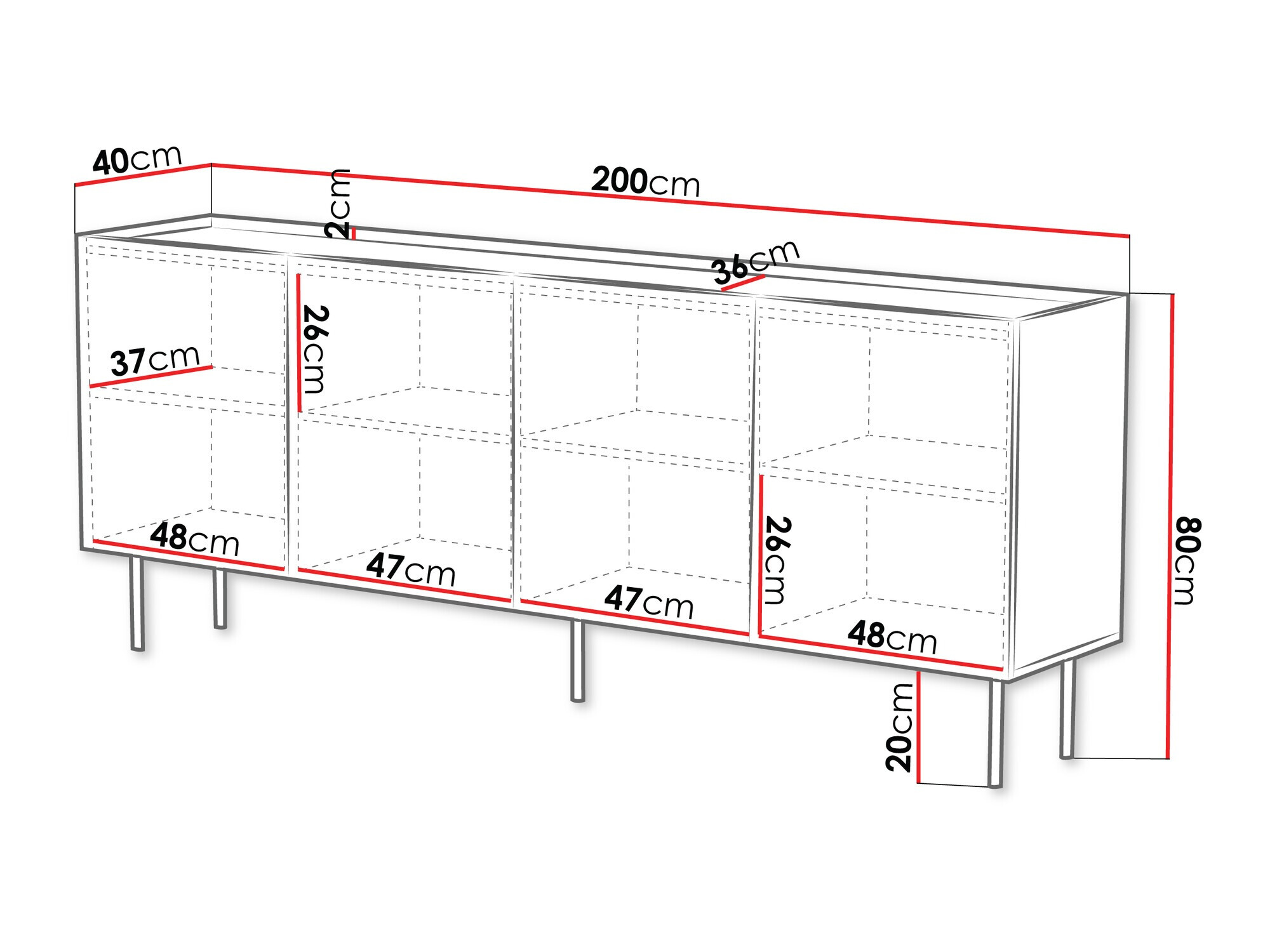 Ormarić Sillen I (Bijela)