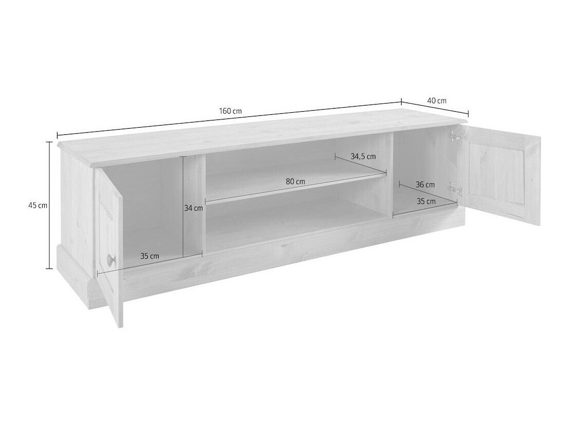TV stol Caltola 100 (Bijela)
