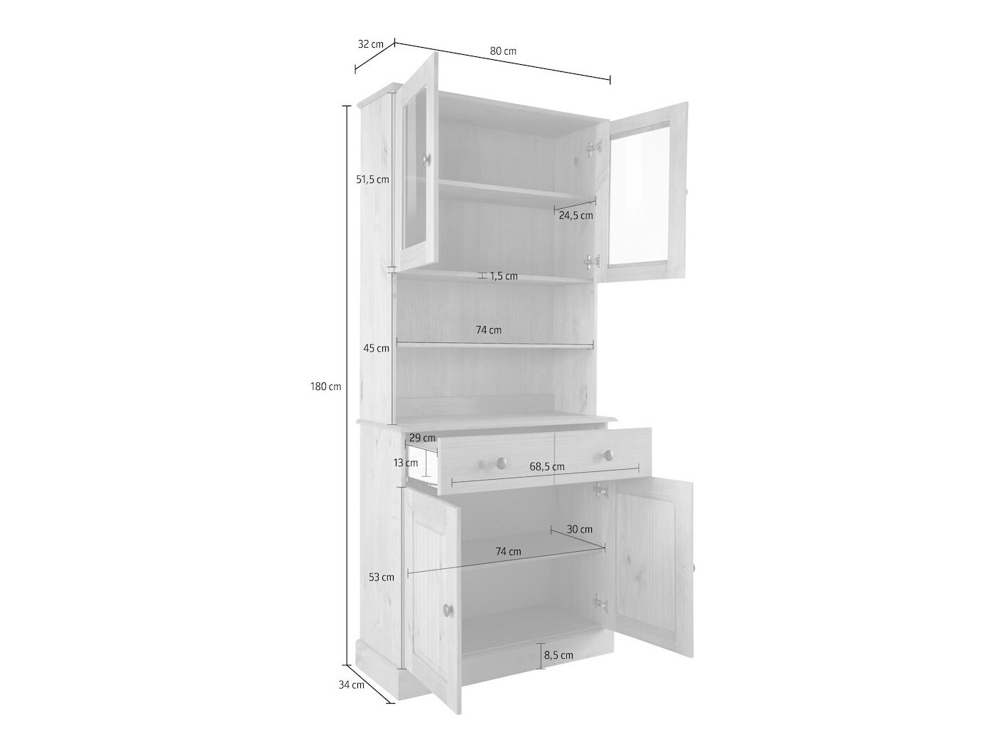 Polica Caltola 105 (Bijela)