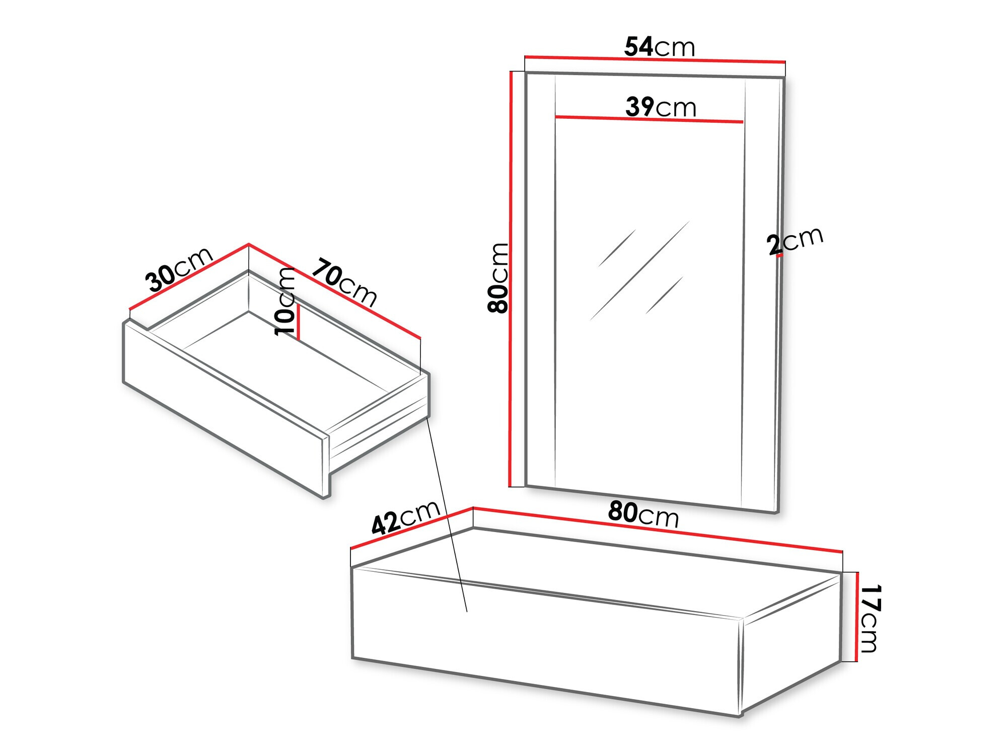 Toaletni stolić Melala 109