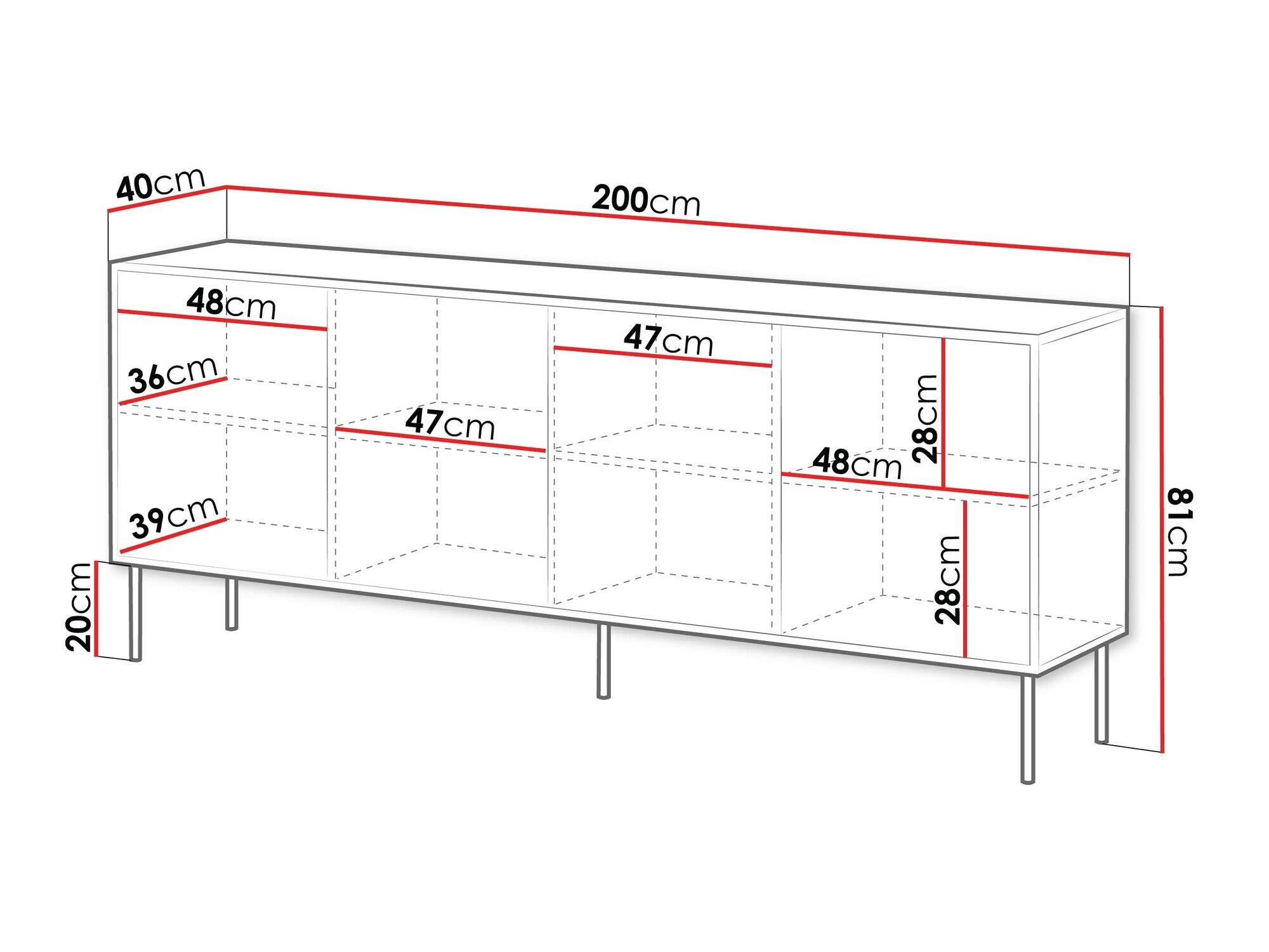 Ormarić Flosoru 102 (Crna)