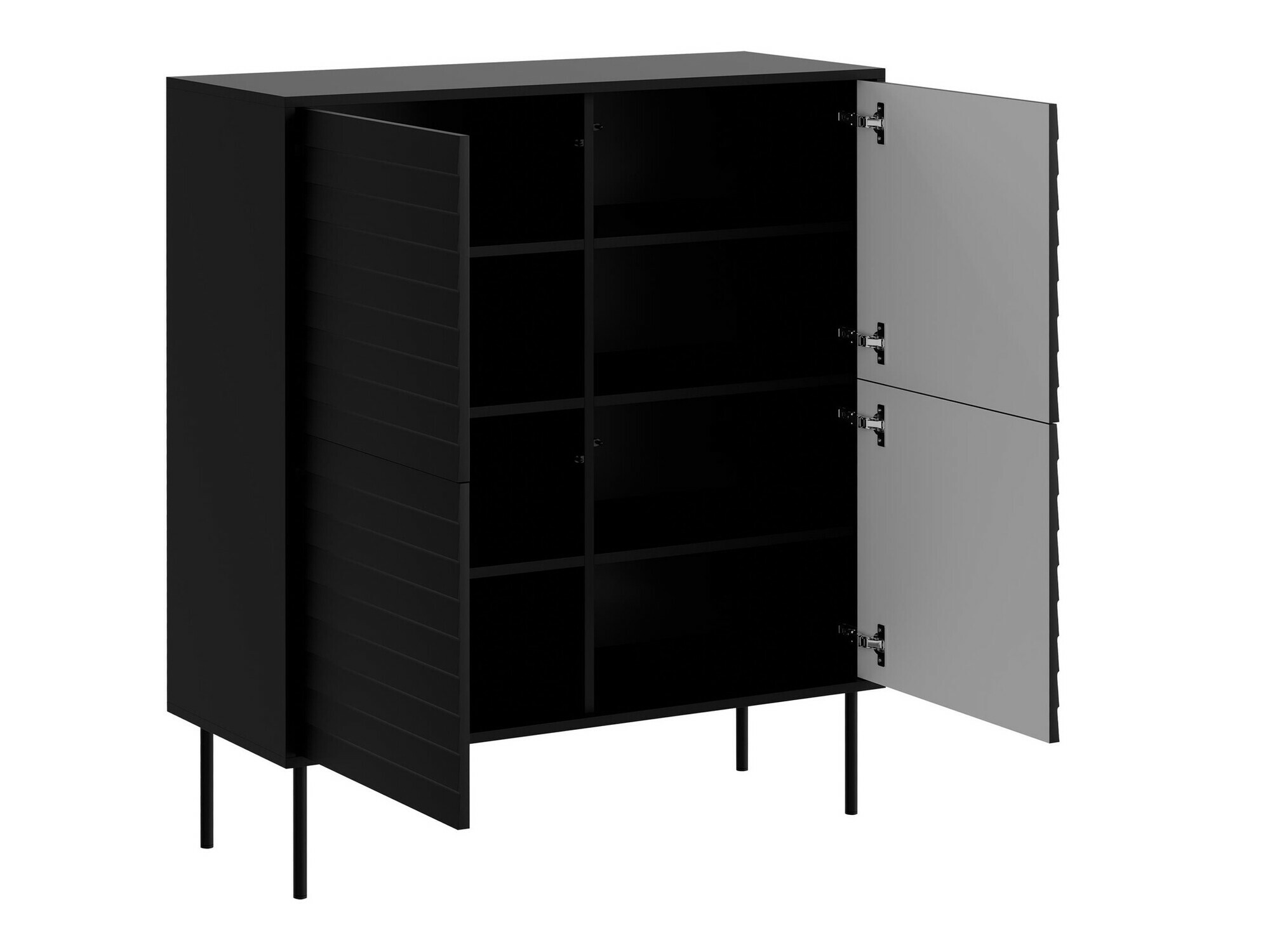 Set za dnevni boravak Flosoru 109 (Orah + Crna)