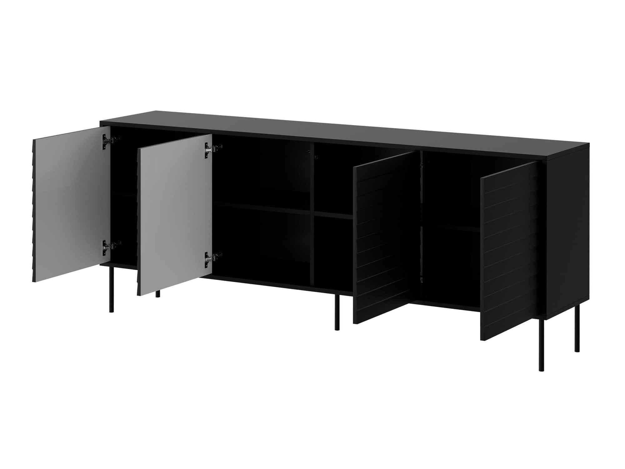 Set za dnevni boravak Flosoru 110 (Orah + Crna)