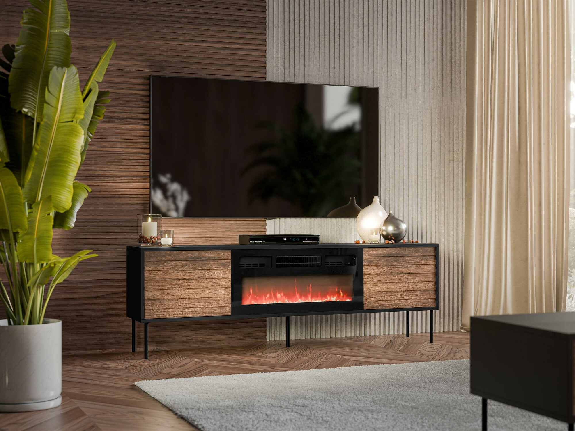 TV stol Flosoru 108 (Orah + Crna)