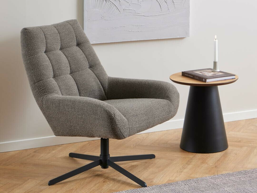 Pomoćni stolić Norsica 950 (Crna + Hrast)