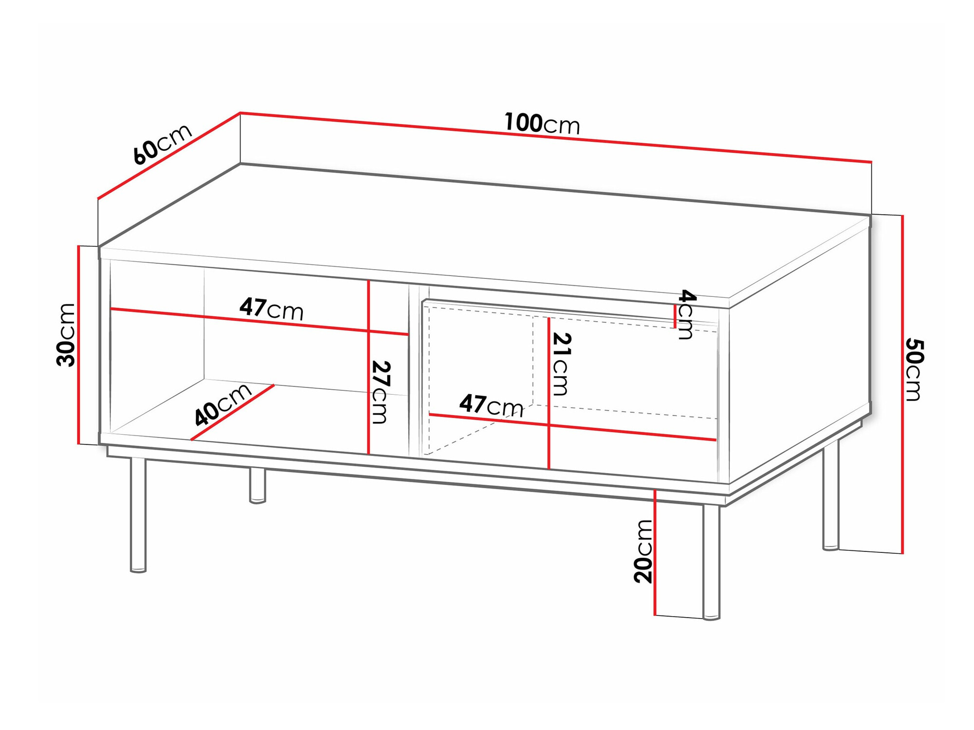 Stolić za kavu Comfivo 495 (Bijela)