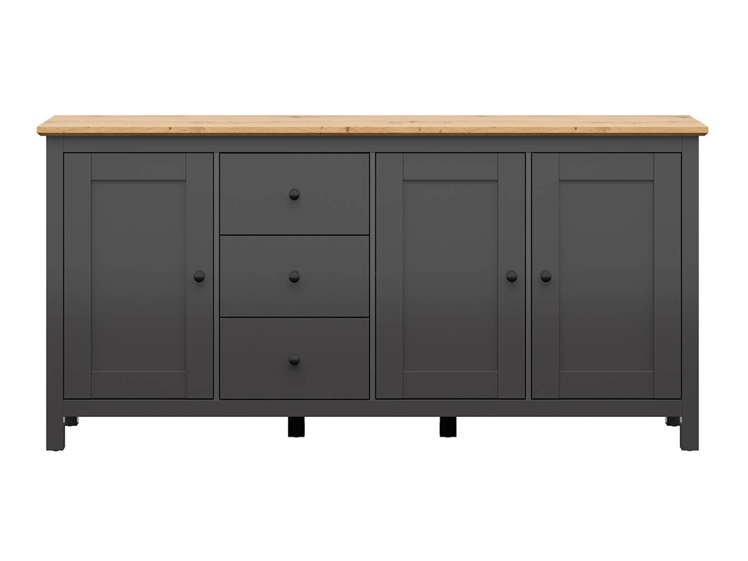 Komoda Sordoro 102 (Grafit + Hrast Artisan)