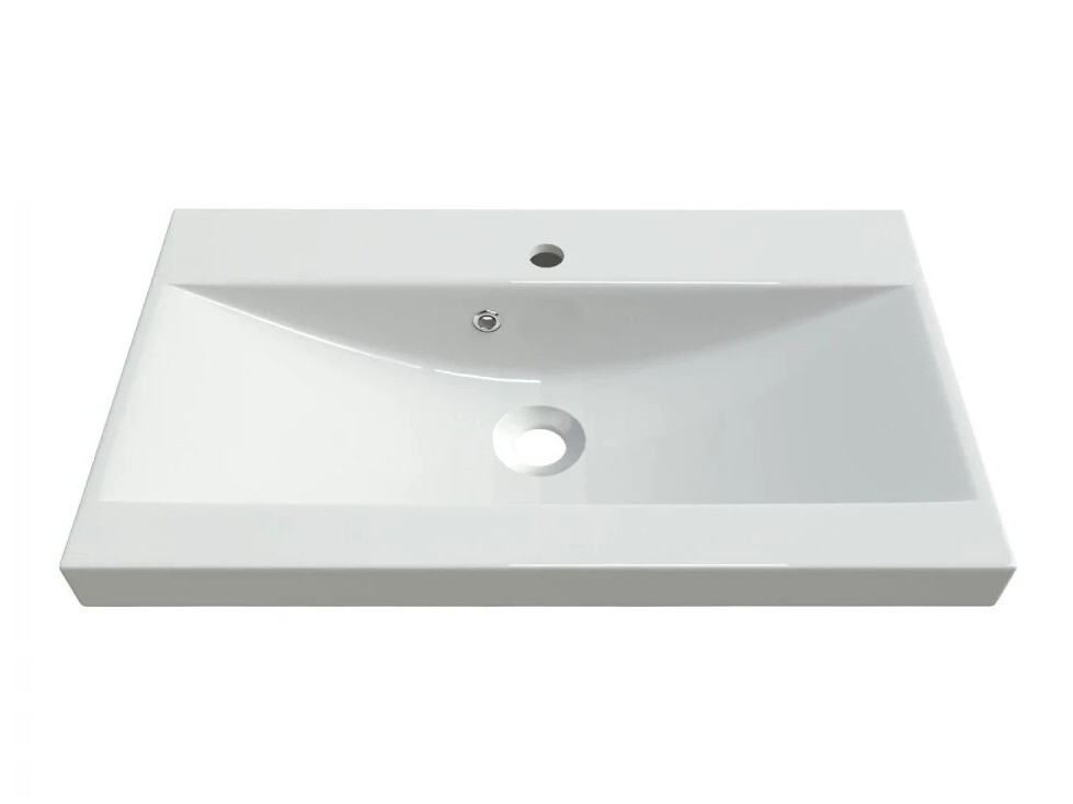 Kupaonski namještaj Sarasota 122 (Hrast Wotan + Sjajno bijela)