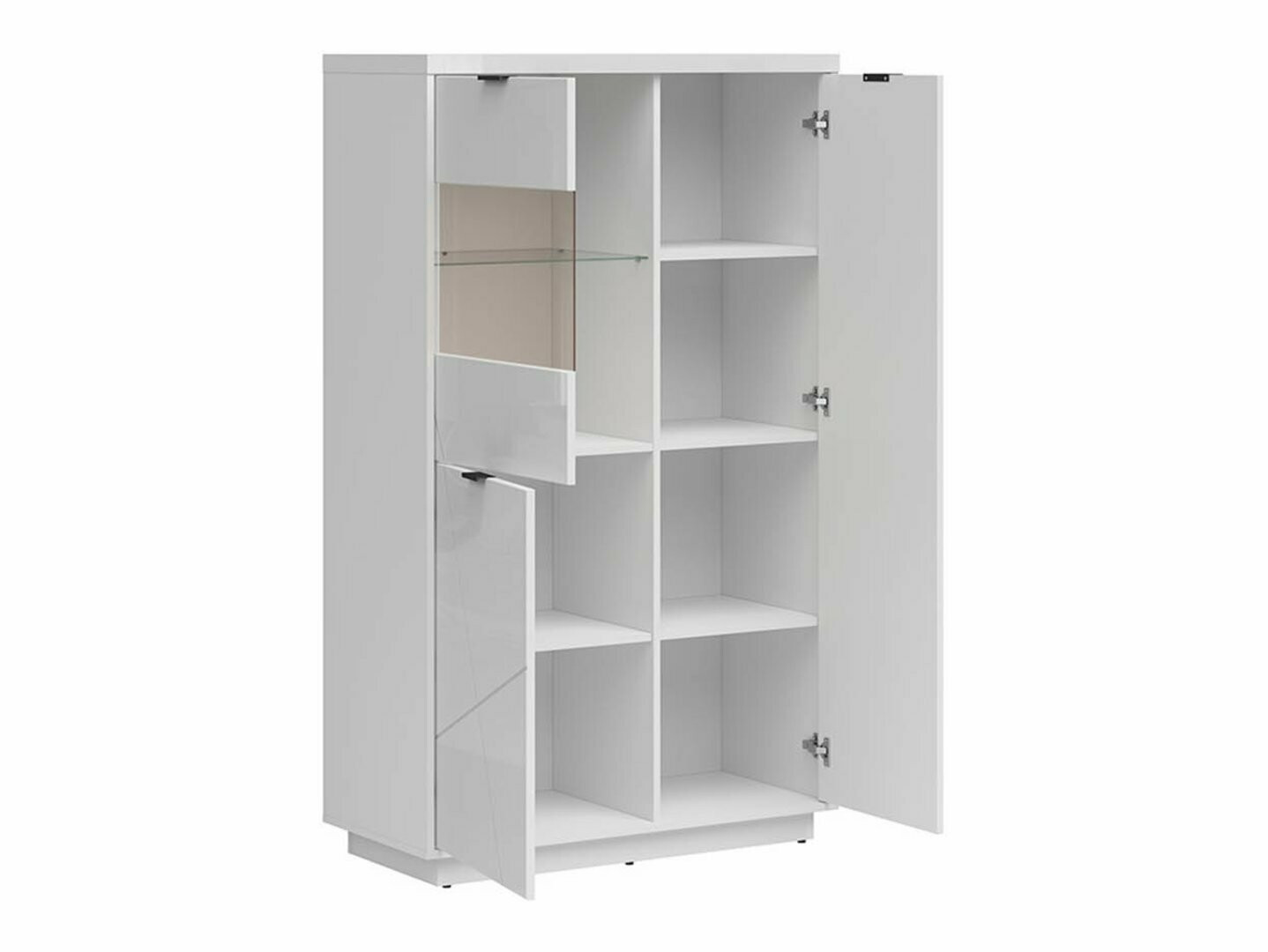 Polica Fivale 103 (Sjajno bijela + Bijela)