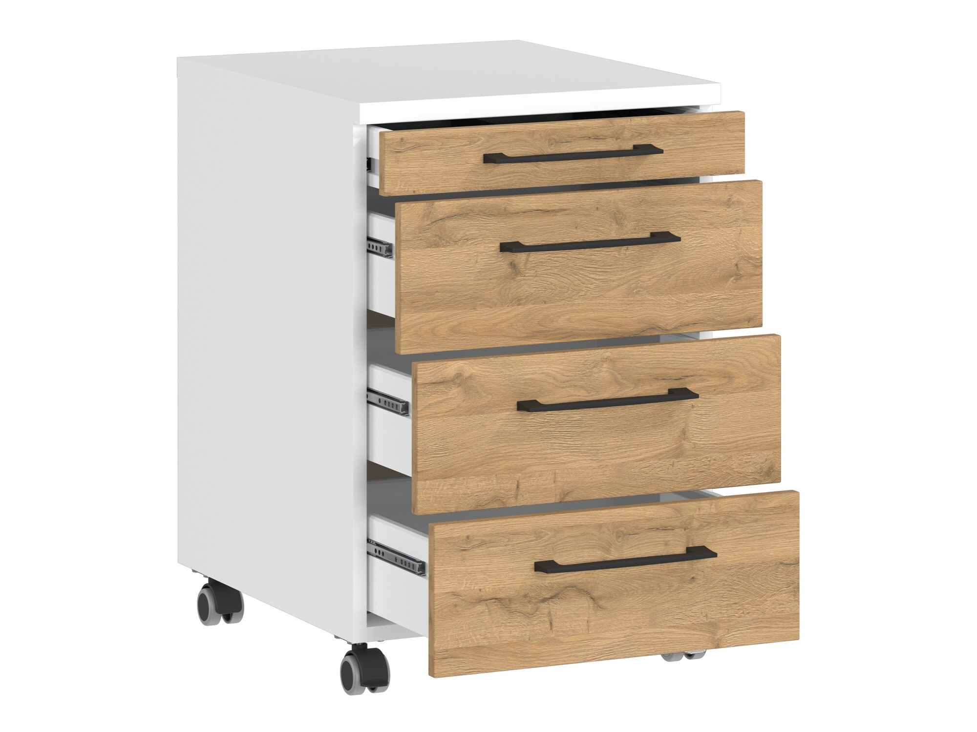 Ladičar Lartesi 105 (Bijela + Hrast Grandson)