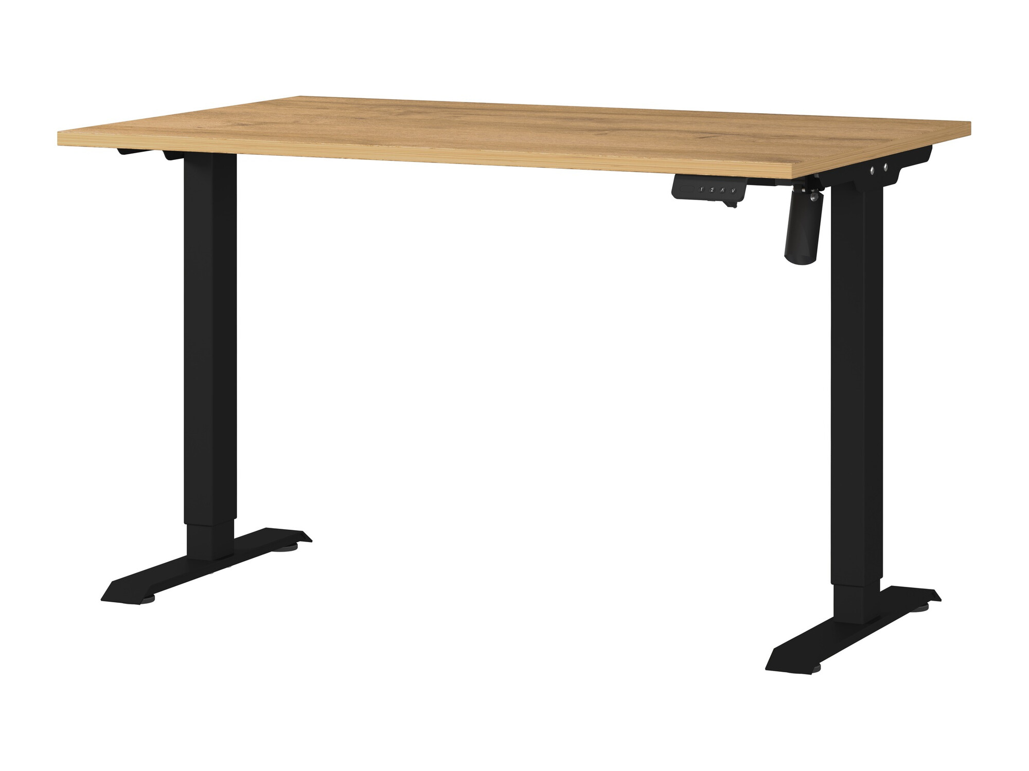 Radni stol podesiv po visini Lartesi 115 (Grandson hrast + Crna)
