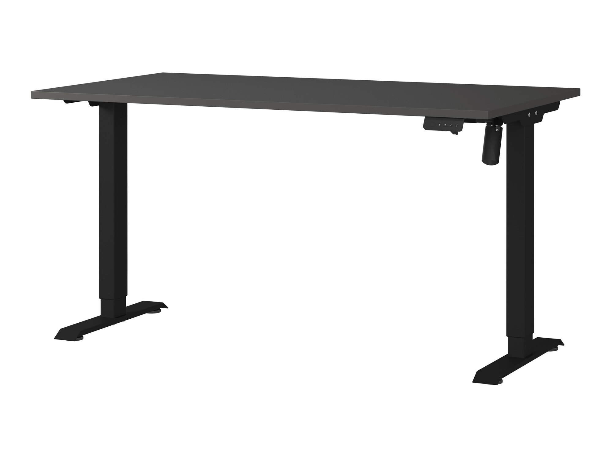 Radni stol podesiv po visini Lartesi 116 (Grafit + Crna)