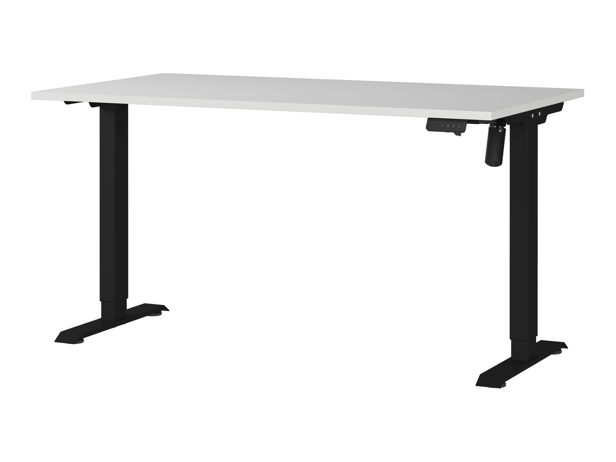 Radni stol podesiv po visini Lartesi 116 (Svijetlo siva + Crna)