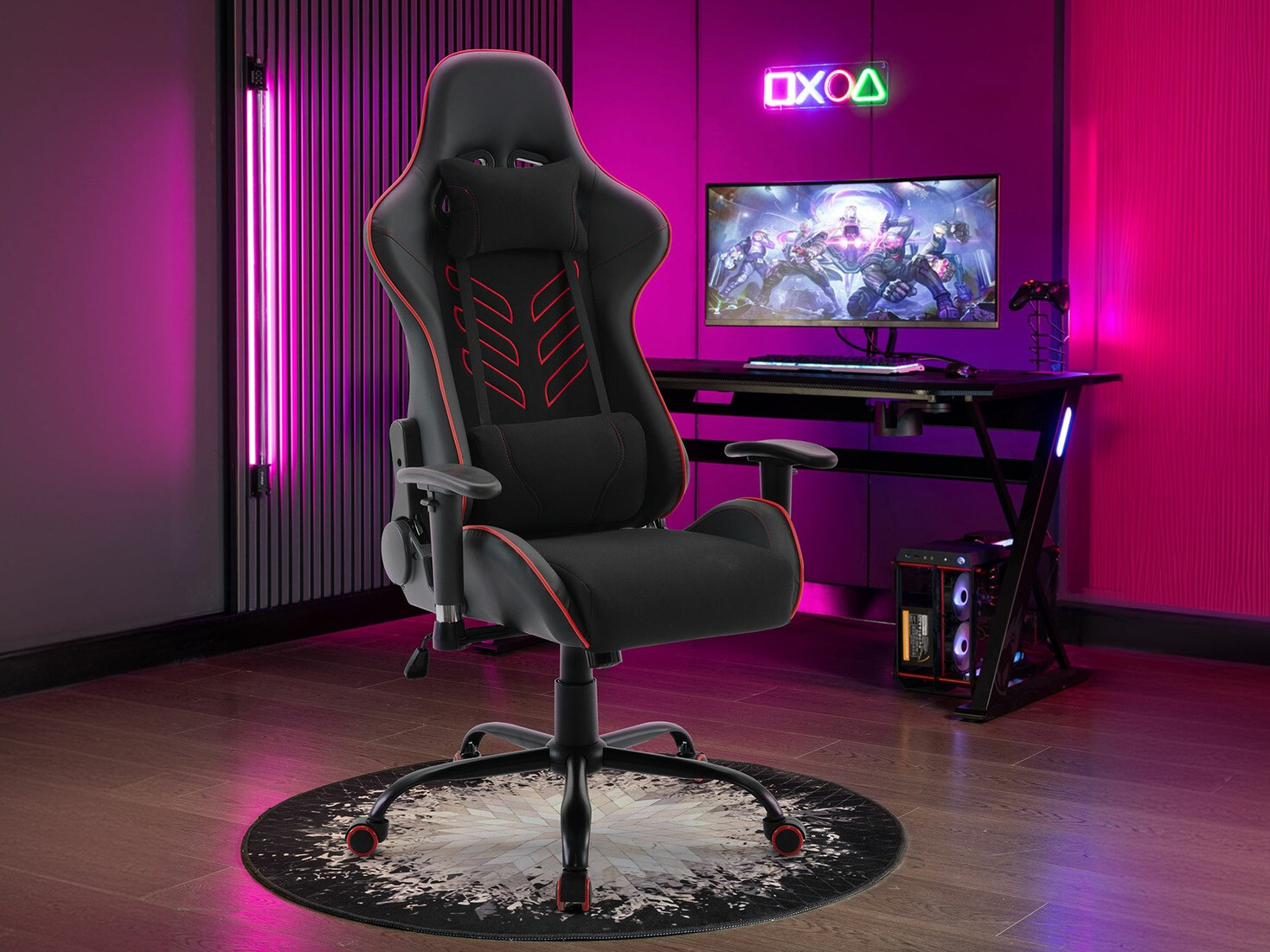 Gaming stolica Comfivo 371 (Crna + Crvena)