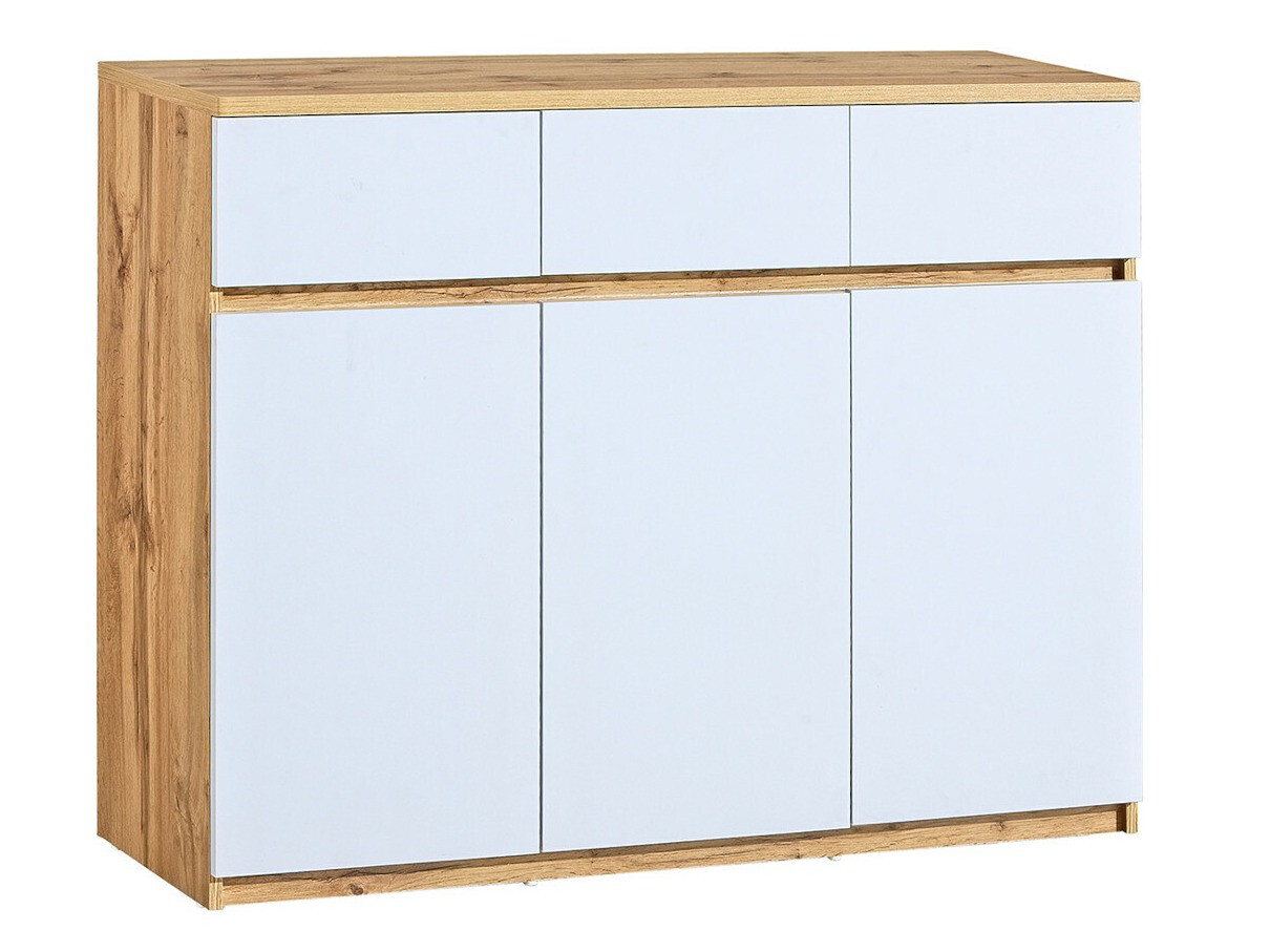 Komoda Evaropha 105 (Hrast Wotan + Bijela)