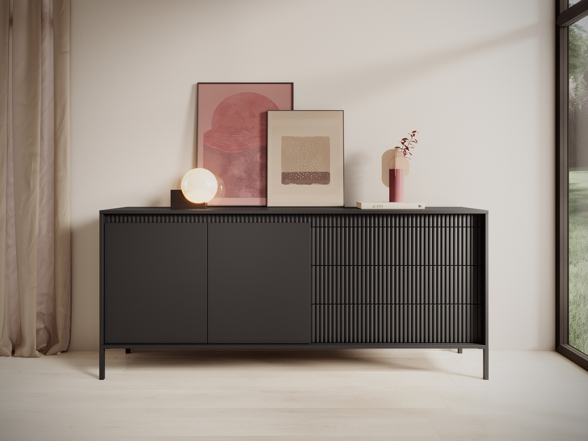 Komoda Romfele 102 (Crna)