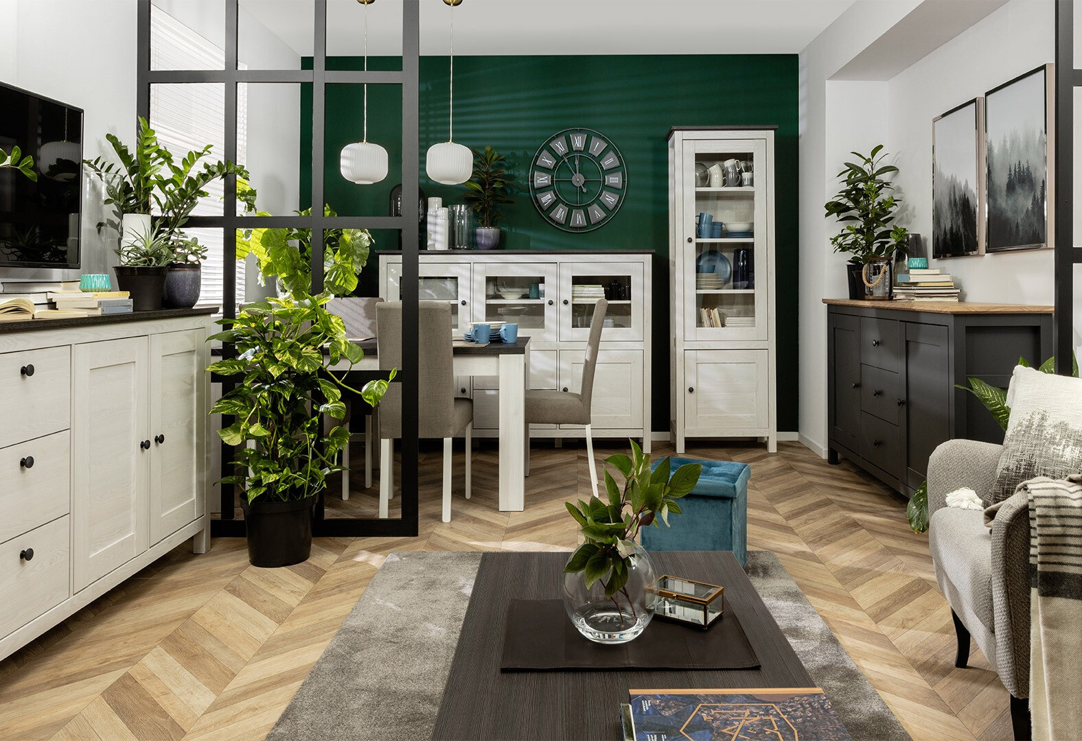 Komoda Sordoro 101 (Grafit + Hrast Artisan)