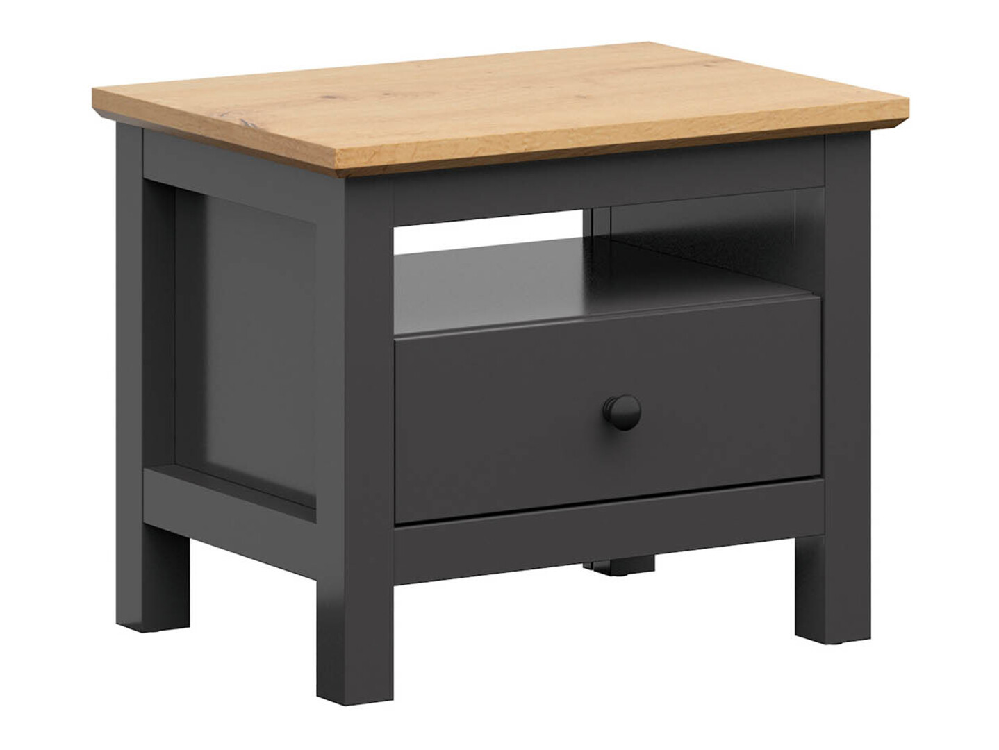 Noćni ormarić Sordoro 100 (Grafit + Hrast Artisan)