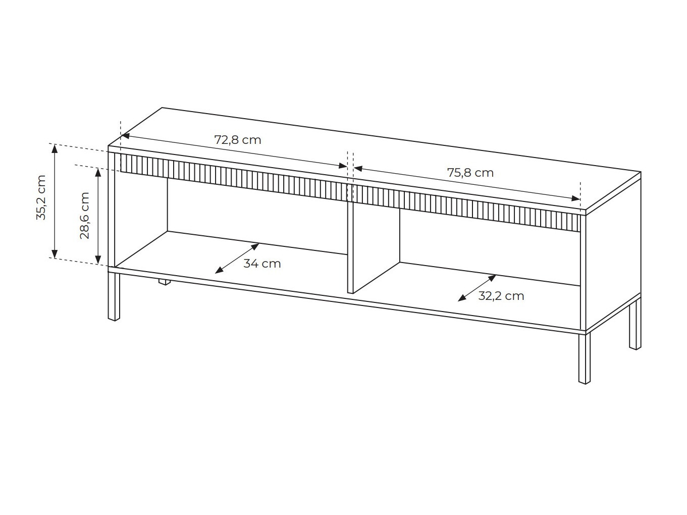 TV stol Romfele 103 (Bež)