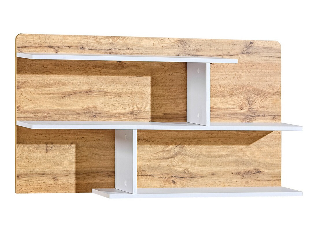 Zidna polica Evaropha 111 (Hrast Wotan + Bijela)