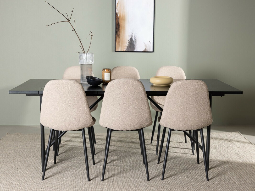 Blagovaonski set Dallas 3964 (Bež + Crna)