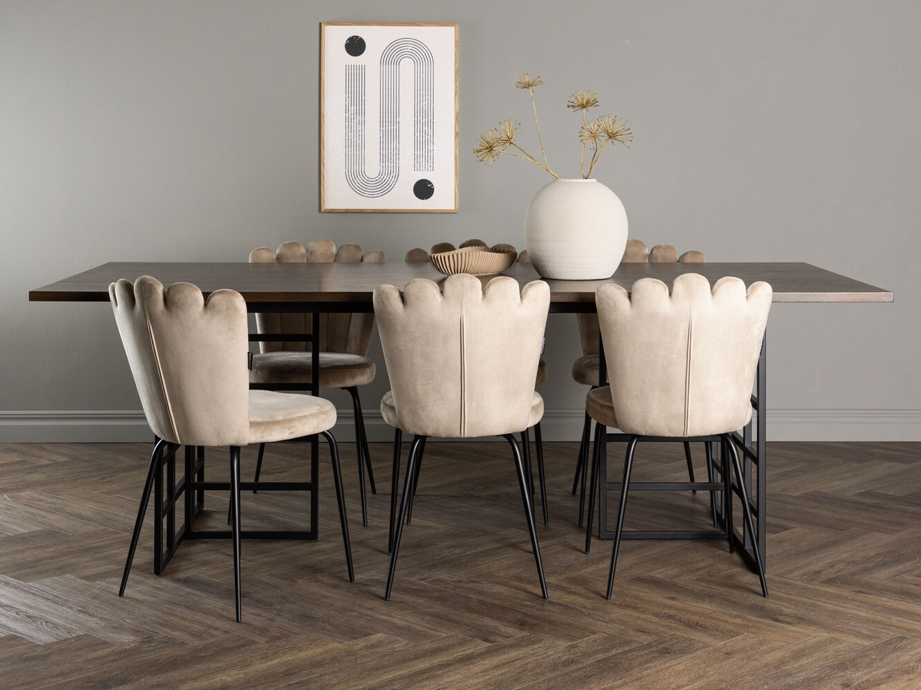 Blagovaonski set Dallas 4042 (Smeđa + Crna)