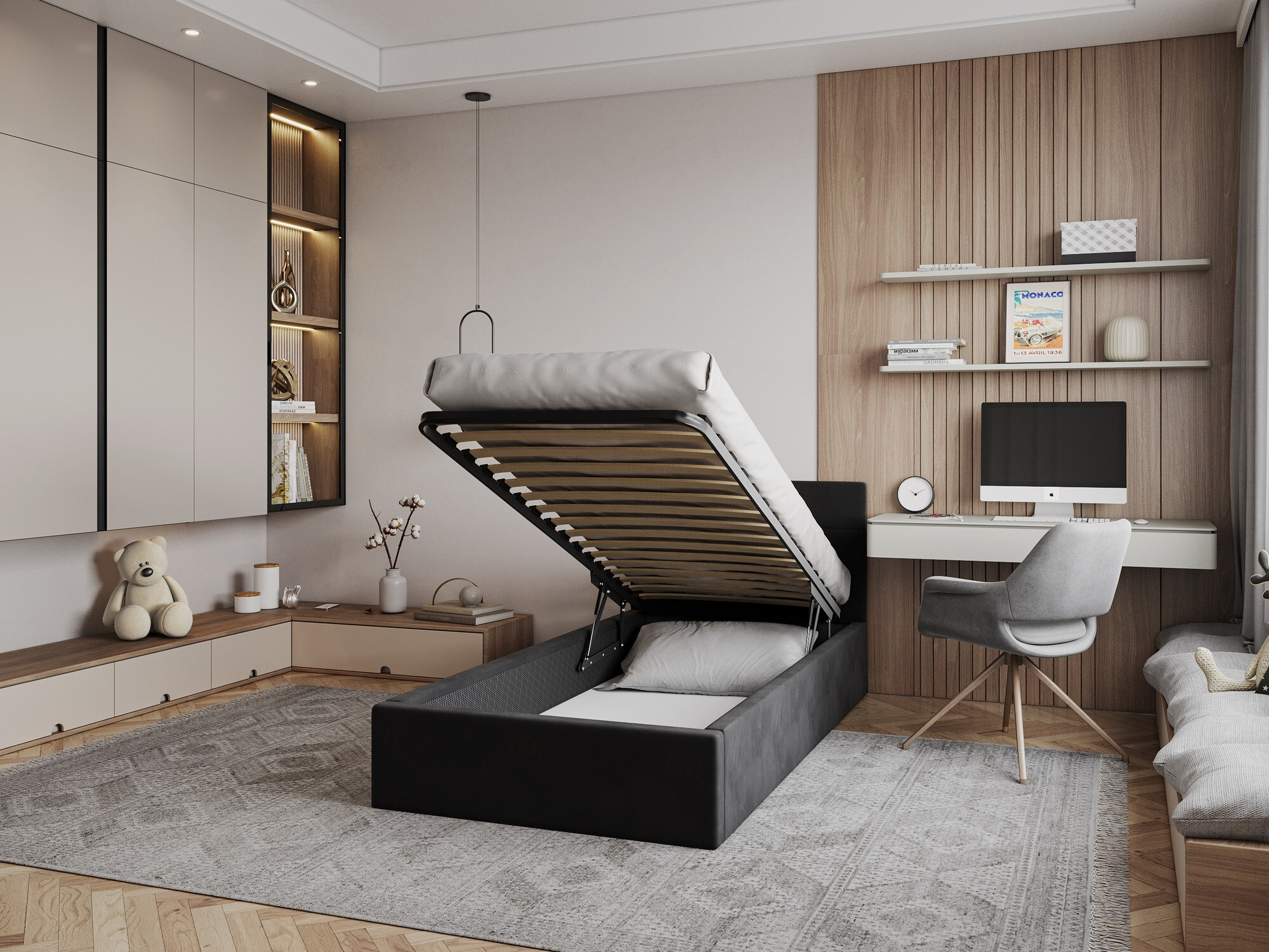 Krevet Fairfield 107 (Crna)