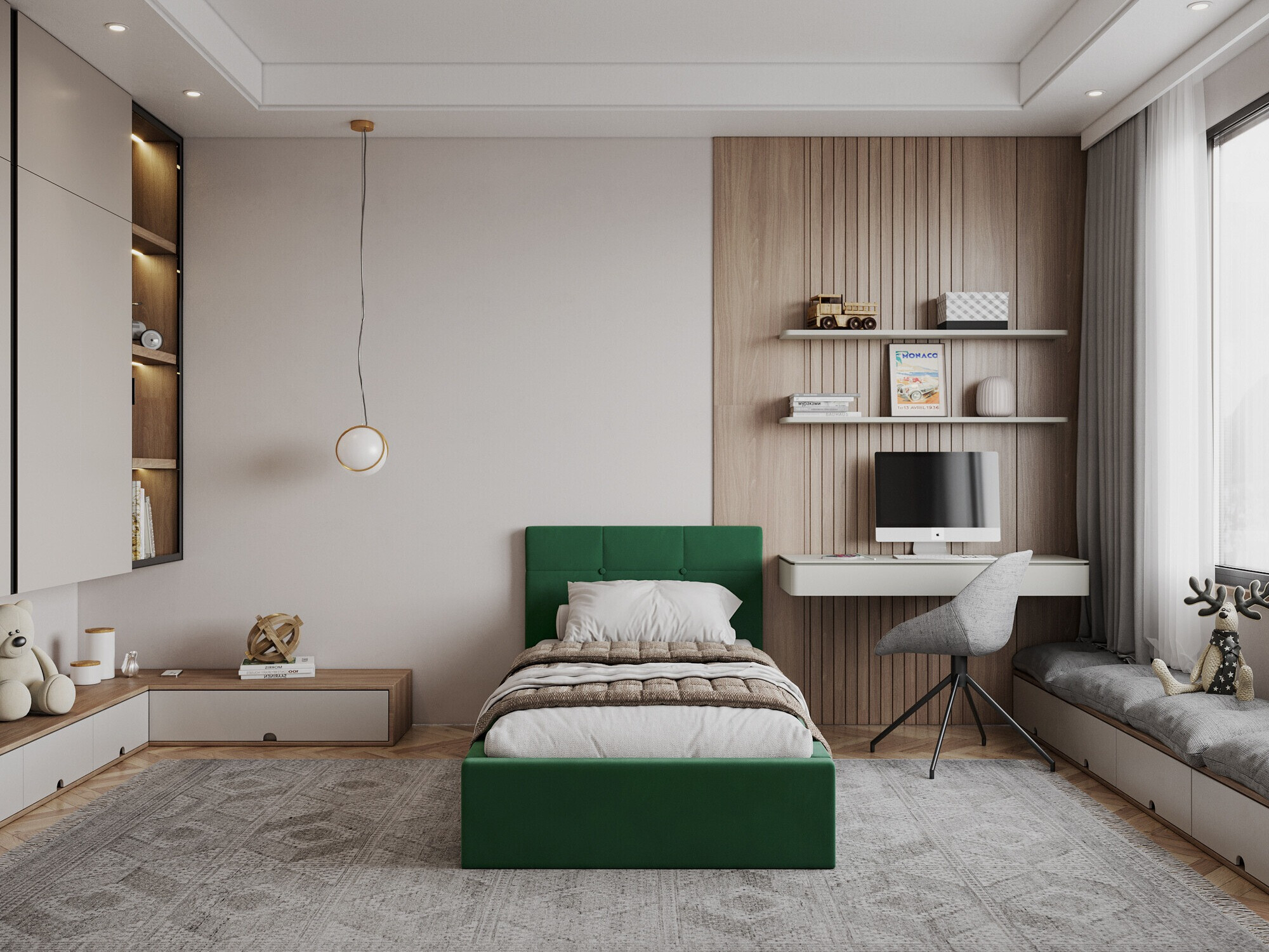 Krevet Fairfield 107 (Zelena)