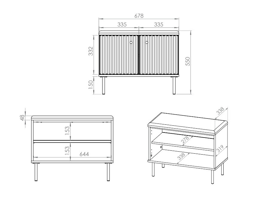 Ormarić za cipele Marmeli 117