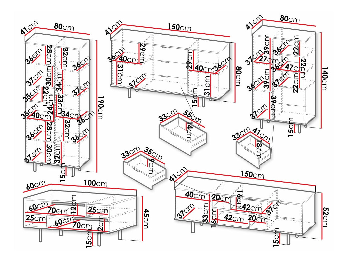 Set za dnevni boravak Decus I (Kašmir)