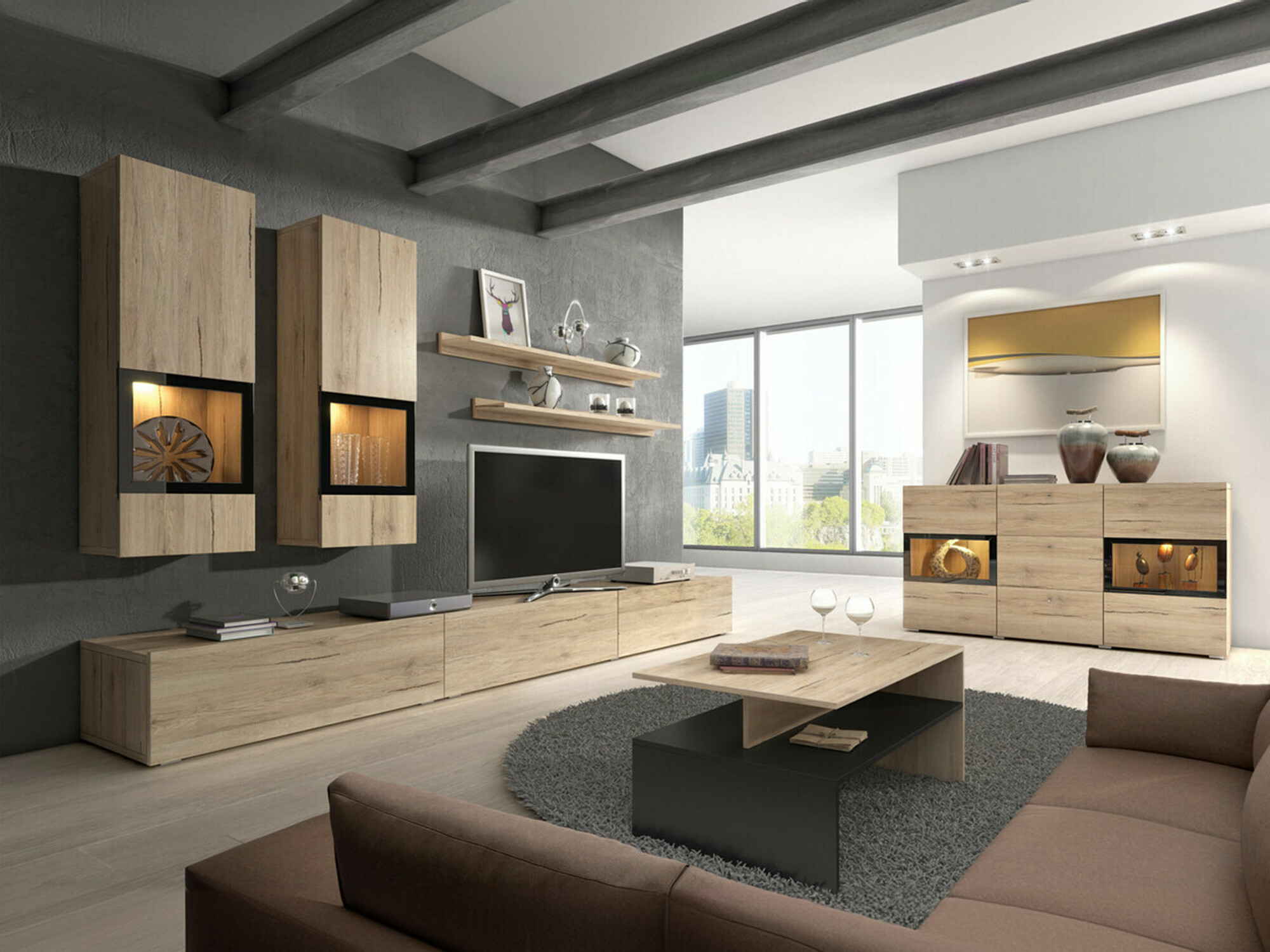 Set za dnevni boravak Serodeu 104 (Hrast San Remo)