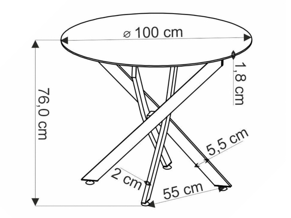 Stol Houston 1788 (Zlatni hrast)