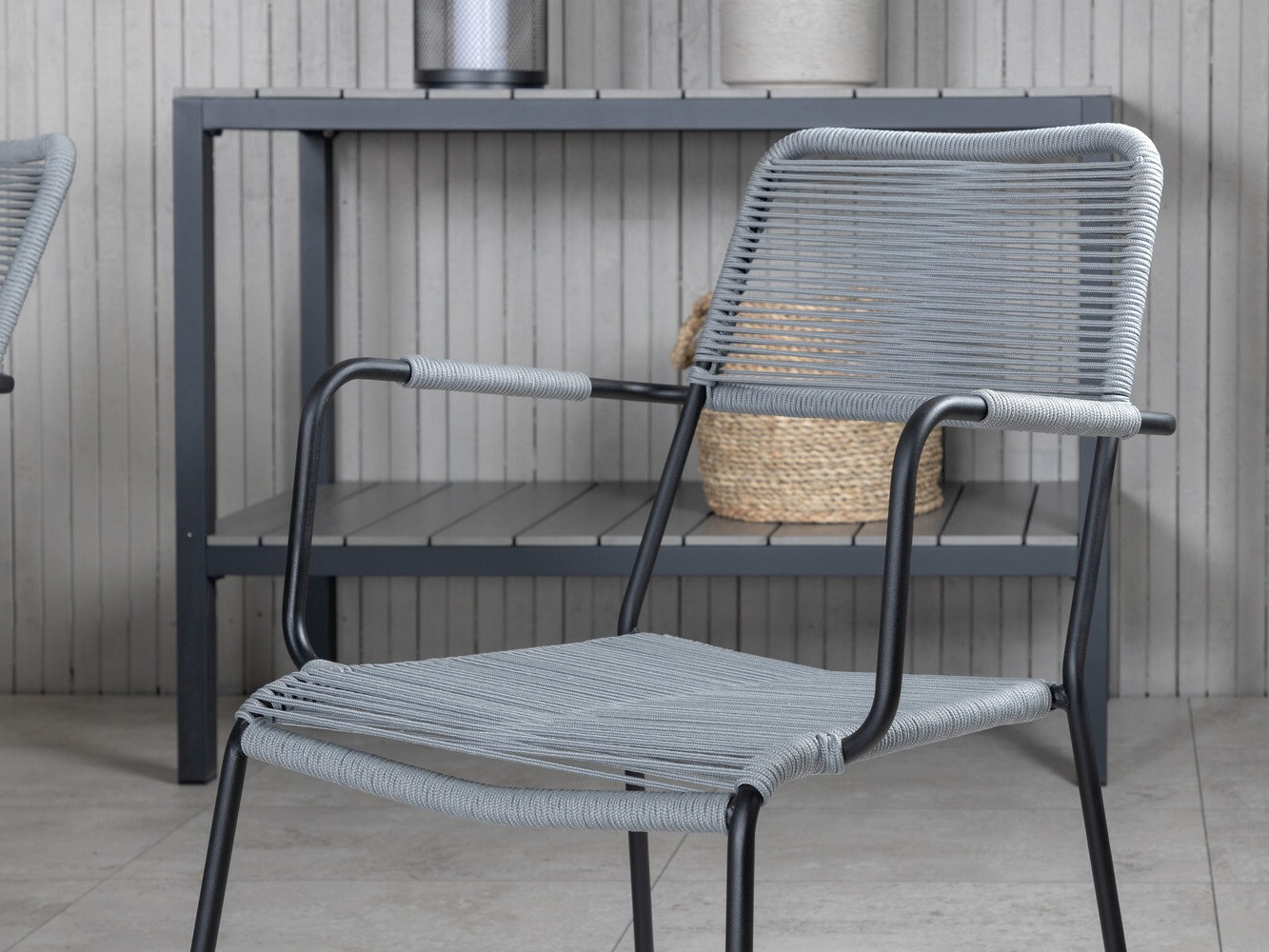 Set stola i stolica Dallas 2985 (Siva + Crna)