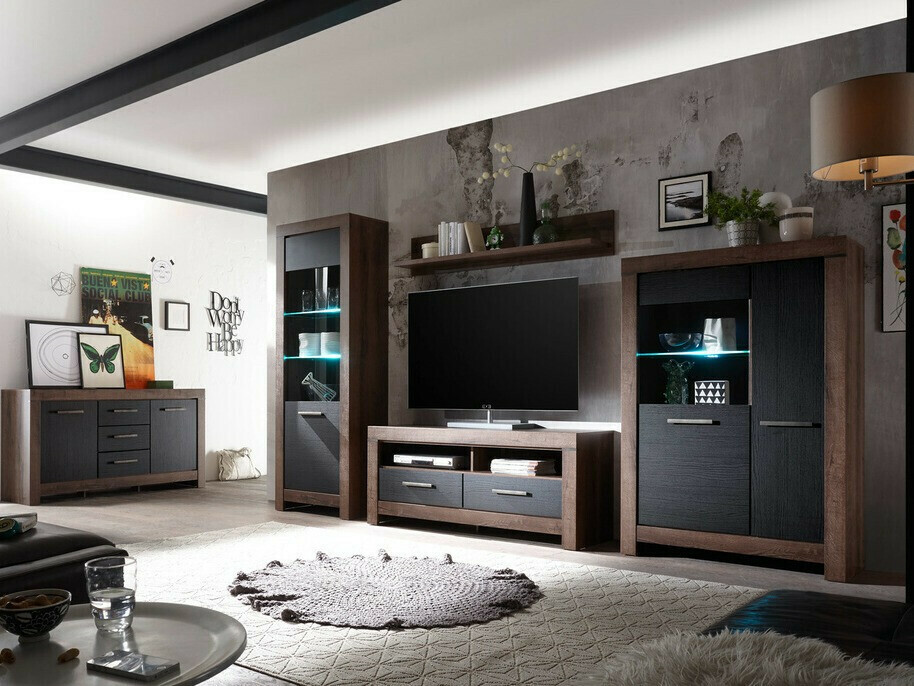 Set za dnevni boravak Dunfelu 105 (Hrast Monastery + crni hrast)