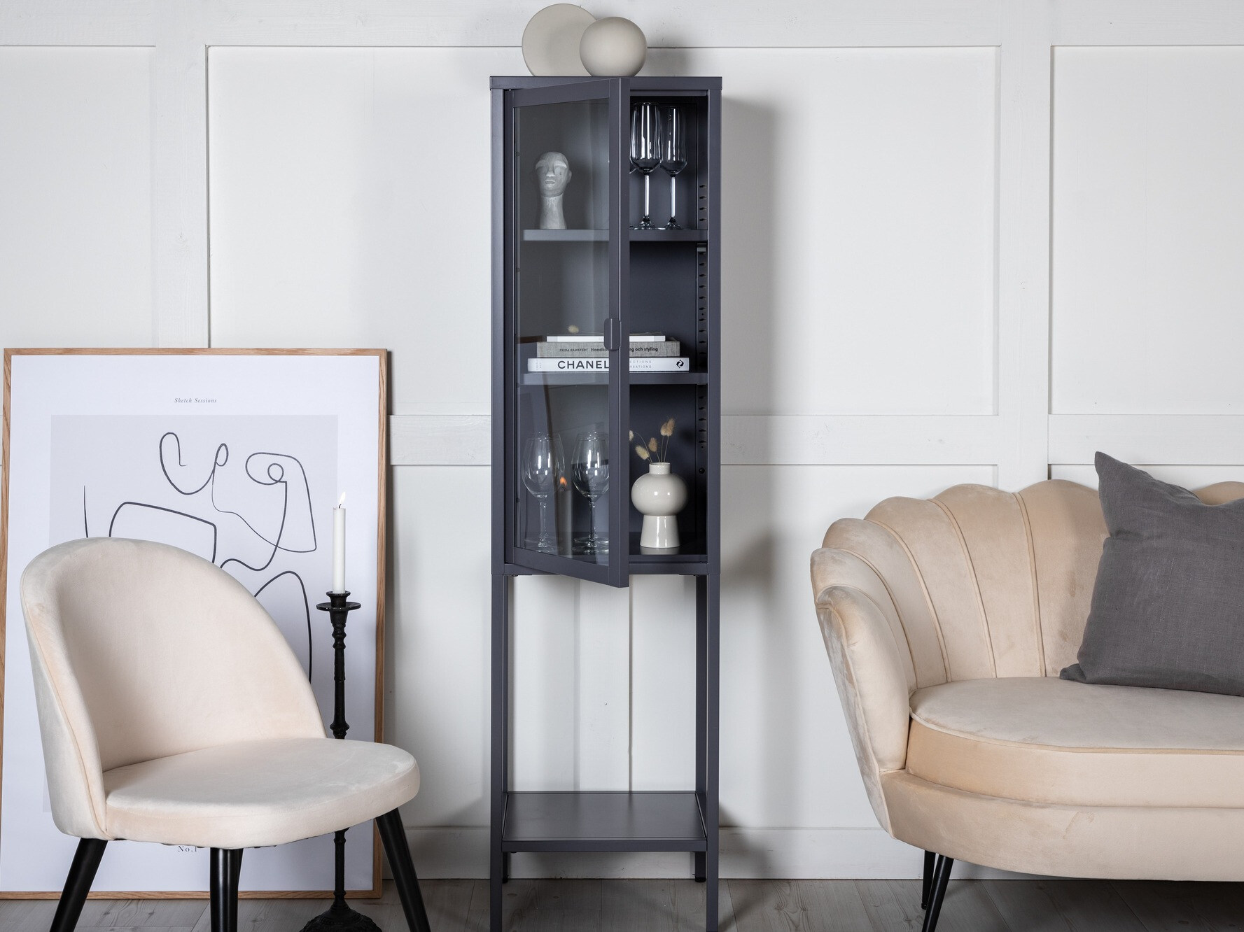 Polica Dallas 118 (Siva)