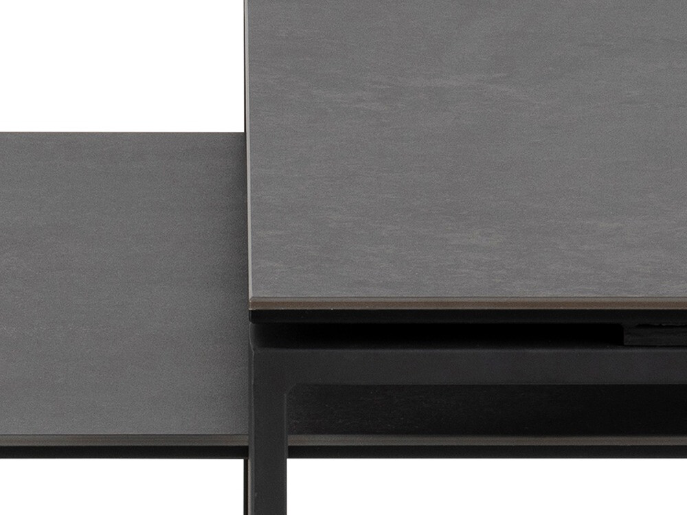 Set stolića za kavu Norsica 421 (Tamno siva + Crna)