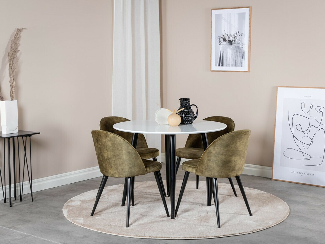 Stol Dallas 126 (Bijela + Crna)