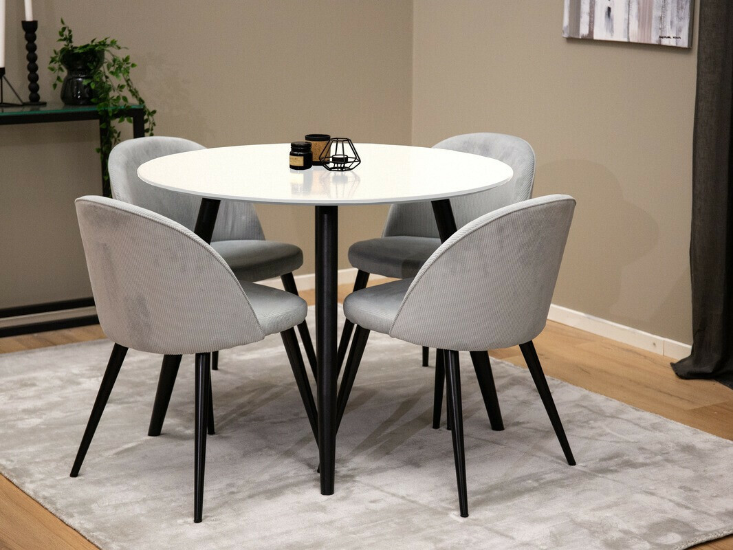 Stol Dallas 126 (Bijela + Crna)