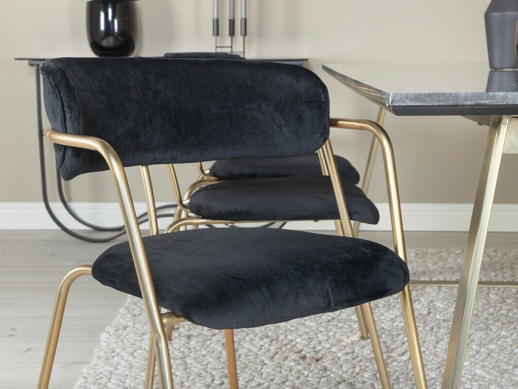 Stolica Dallas 108 (Crna + Mesing)