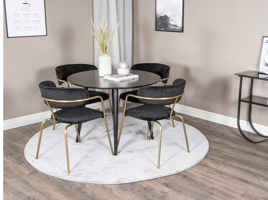 Stolica Dallas 108 (Crna + Mesing)