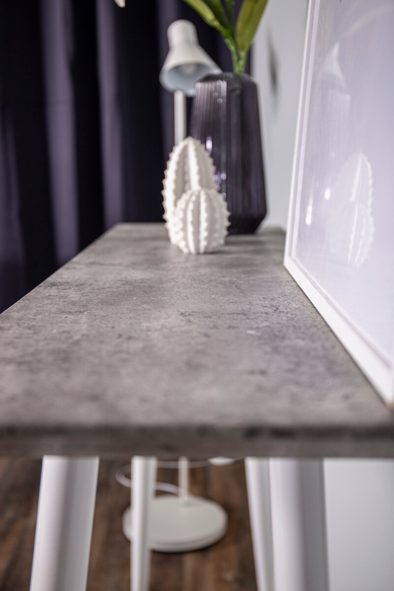 Konzola Dallas 226 (Boja betona + Bijela)