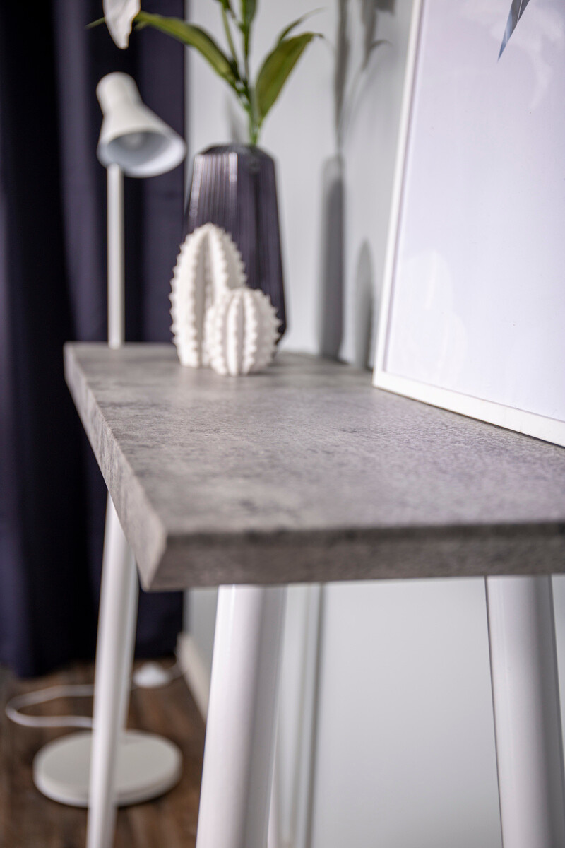 Konzola Dallas 226 (Boja betona + Bijela)