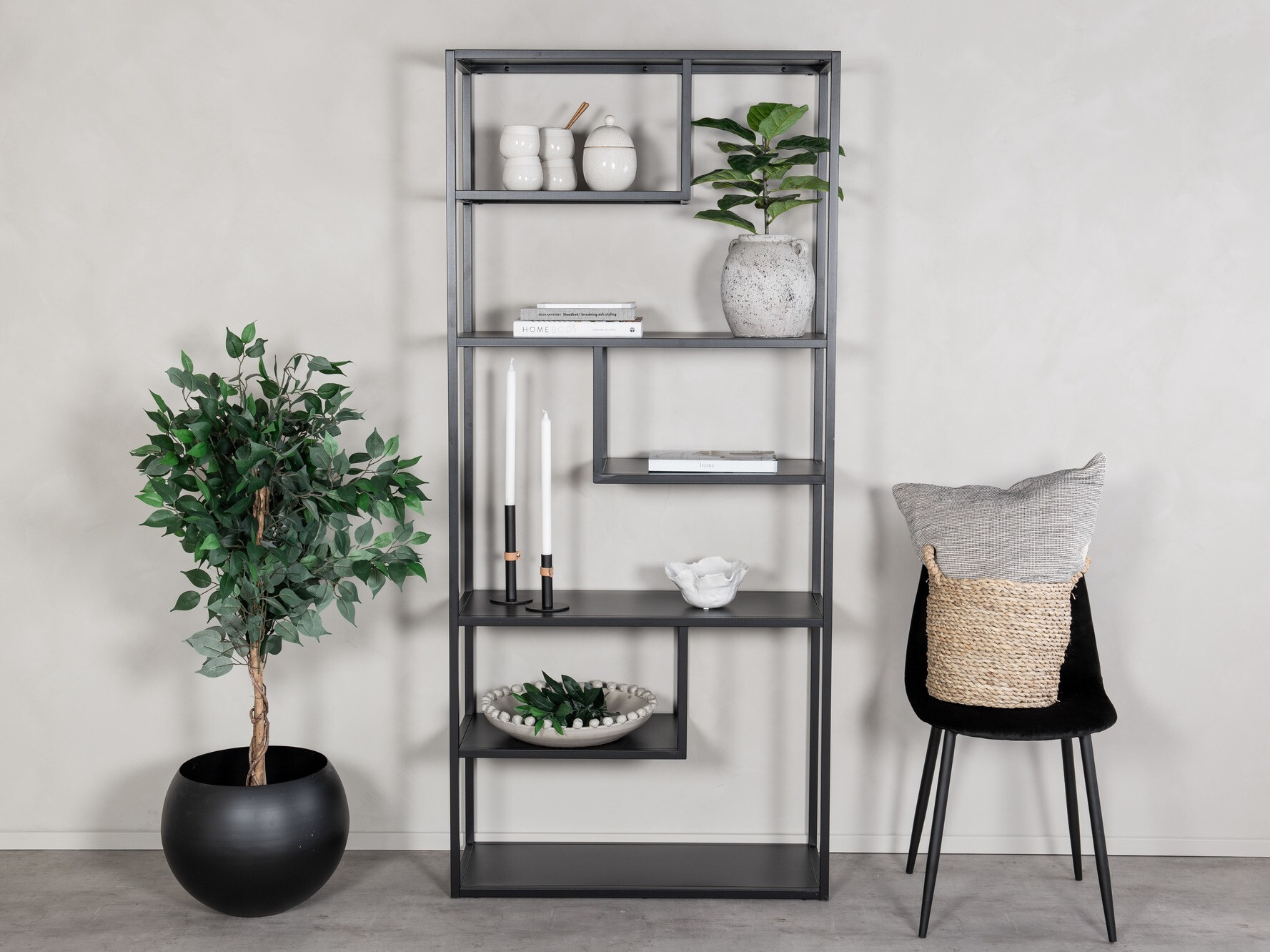 Polica Dallas 214 (Crna)