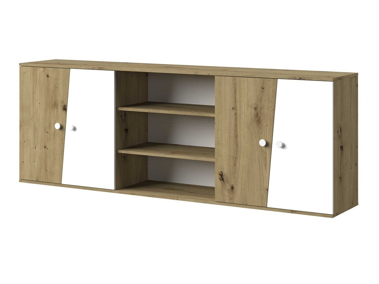 Zidni ormarić Mirelbu 115 (Hrast Artisan + Bijela)