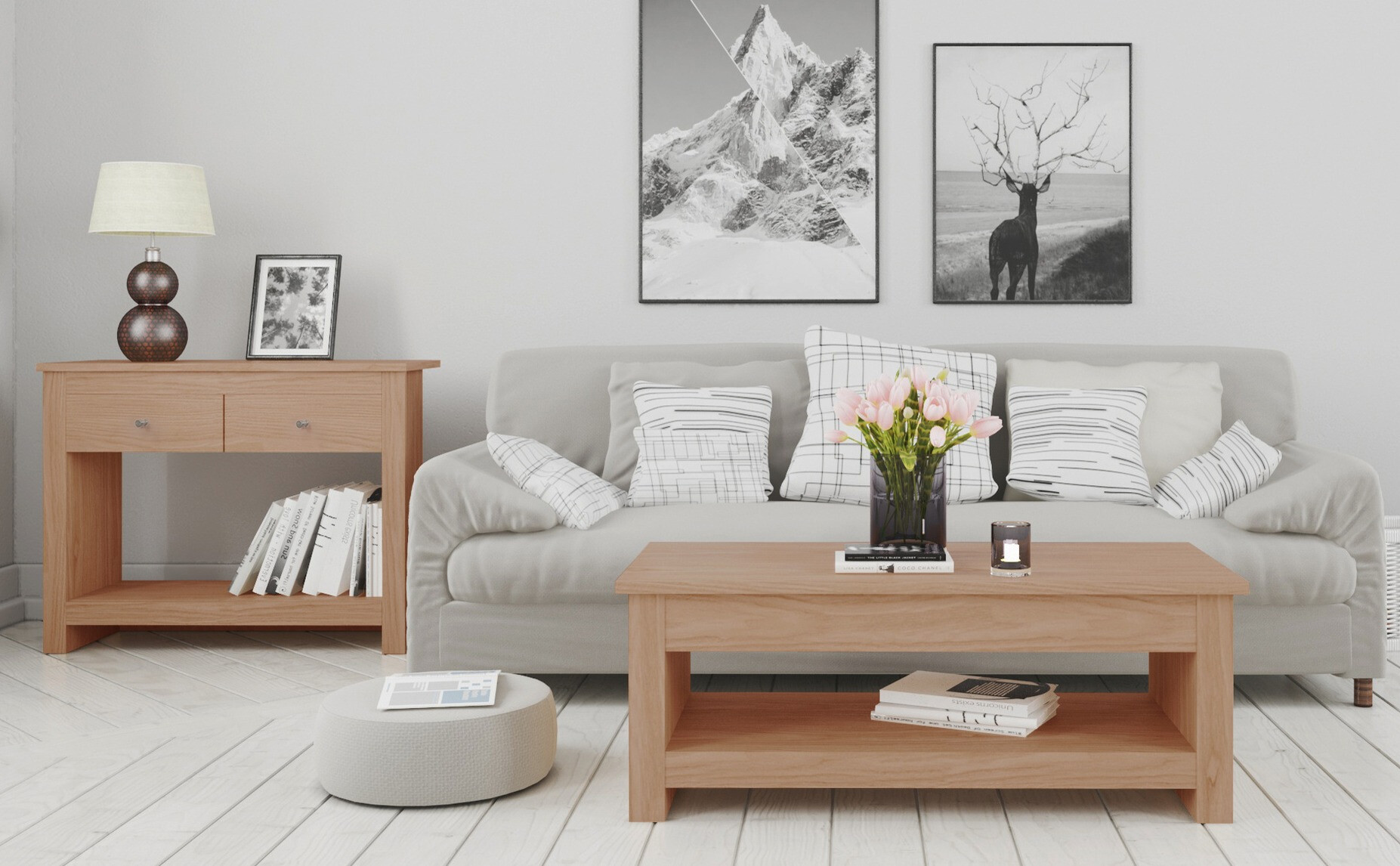 Konzolni stolić Denton 1430 (Hrast)