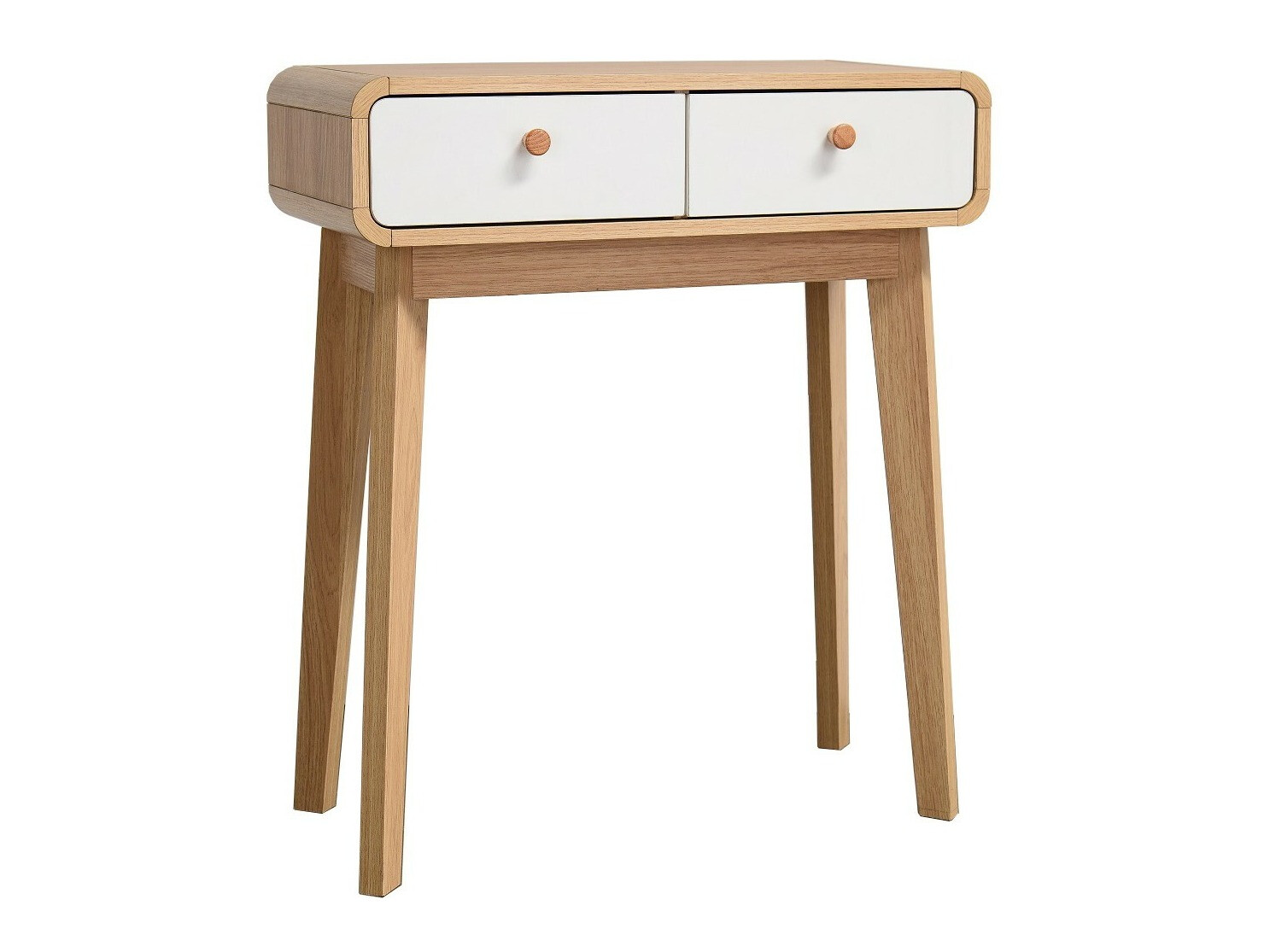 Konzolni stolić Elbtena 106 (Hrast + Bijela)