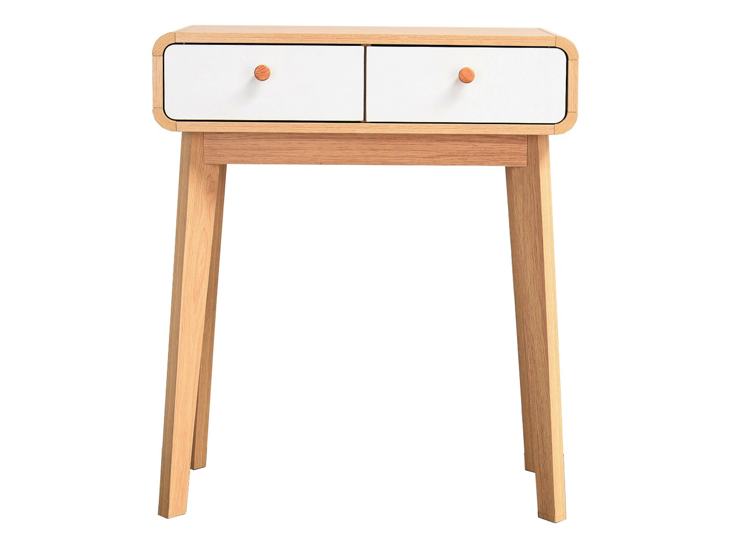 Konzolni stolić Elbtena 106 (Hrast + Bijela)